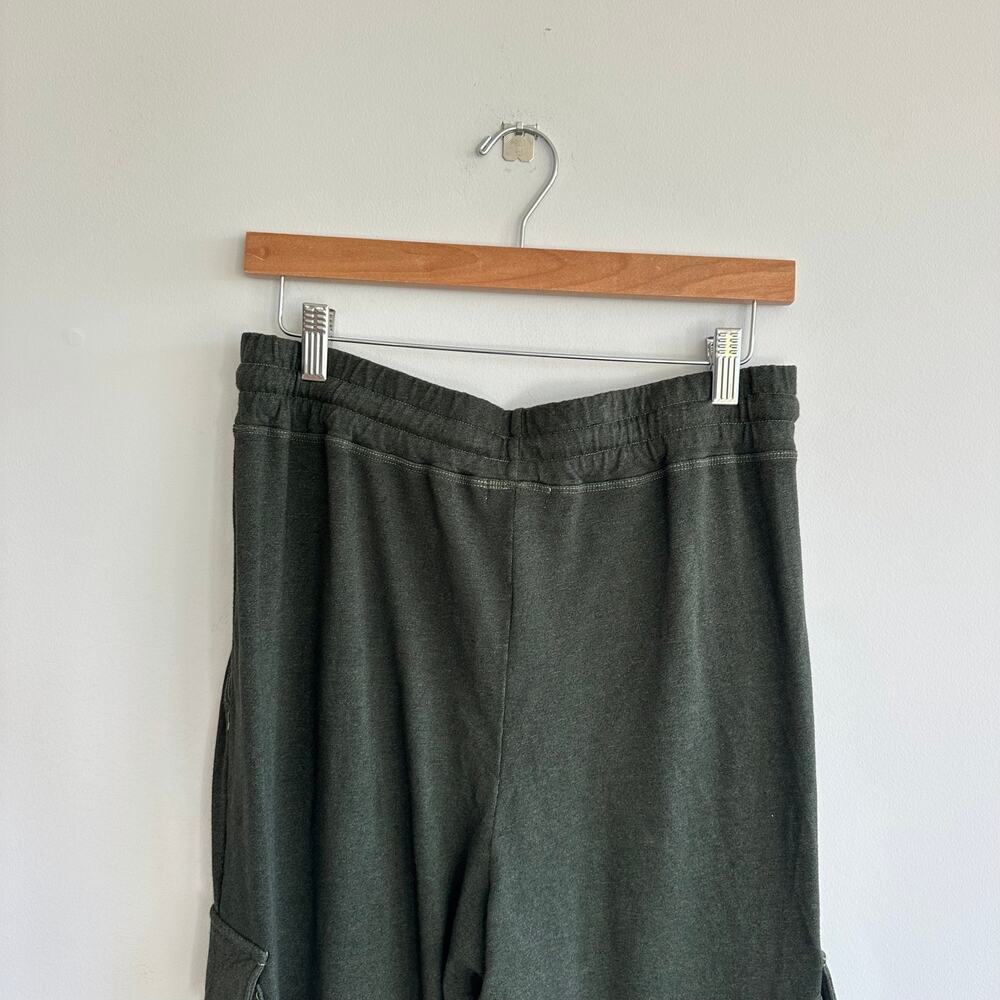 Sundry x Evereve Everyday High Rise Cargo Sweatpants Green L - Picture 8 of 10